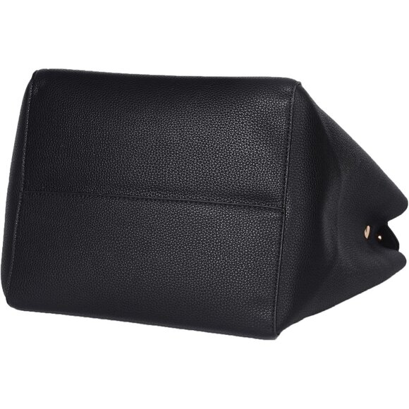 Luxurious Black Bucket Bag for Women - Vegan Leather, Ideal for Every Occasion - Picture 7 of 7